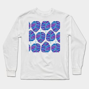 Indigo Alocasia Long Sleeve T-Shirt